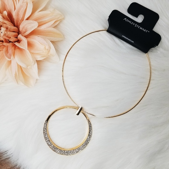 FINAL⬇ Witchy Crescent Moon Collar Necklace - Picture 2 of 4